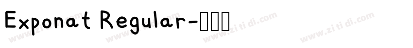 Exponat Regular字体转换